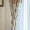 American-Style Jacquard Three-Dimensional Pom-Pom Sheer Curtains Customized Skylight Wall Mount All-Season Living Room