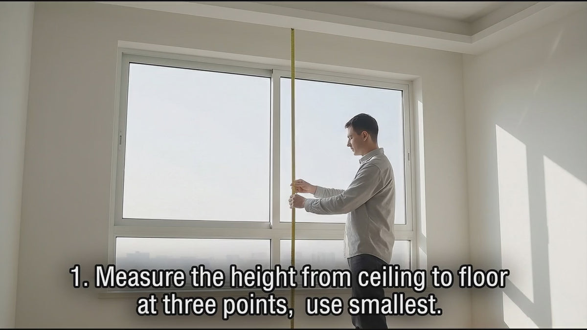 Load video: How to measure a window for curtains