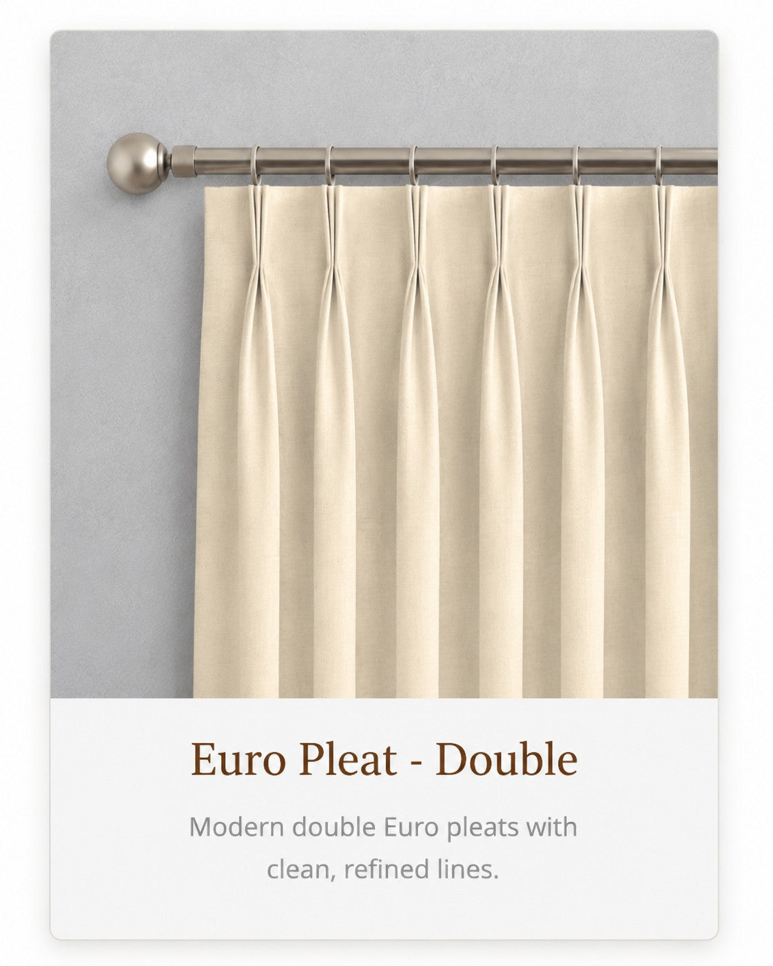 Euro Pleat - Double