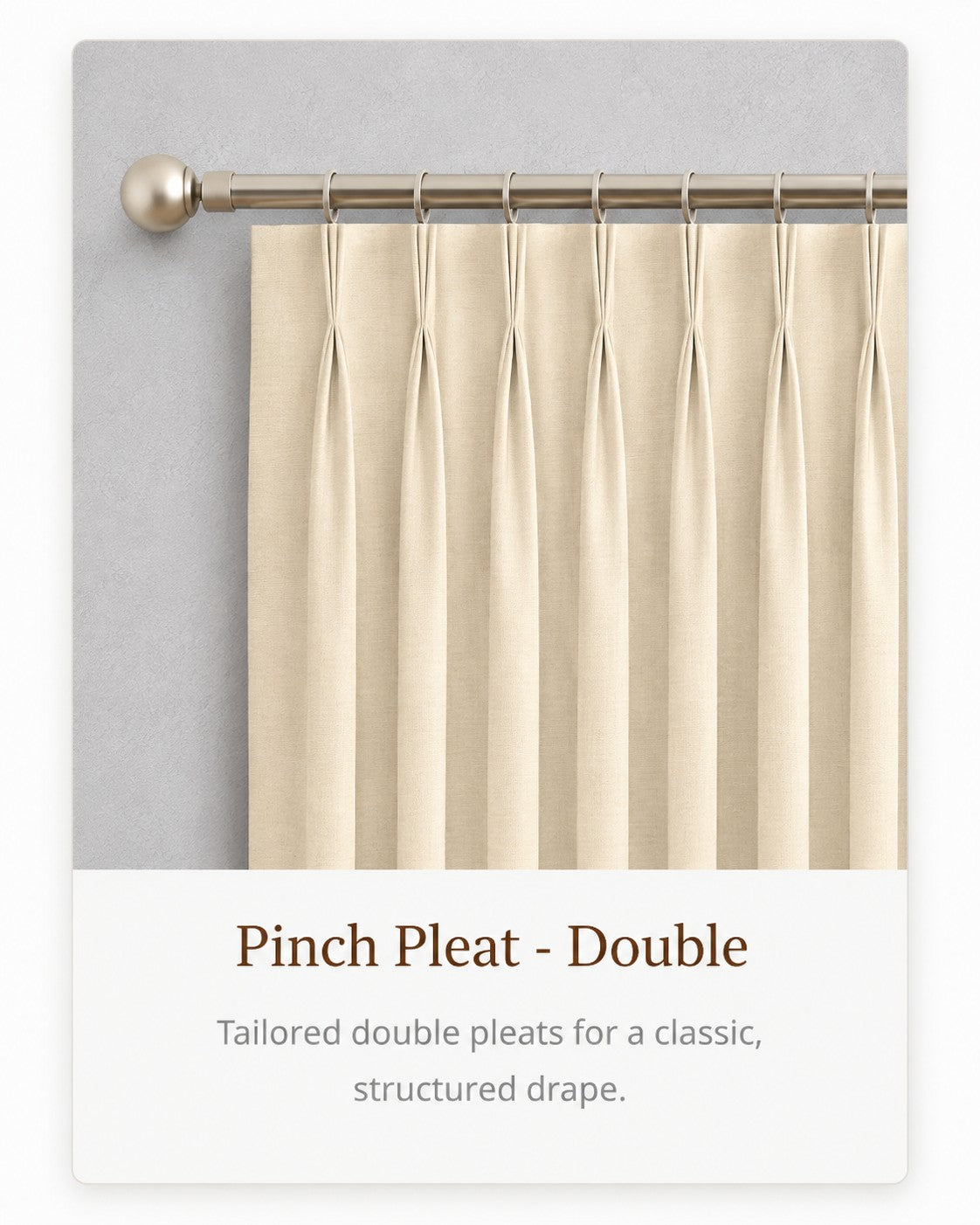 Pinch Pleat - Double